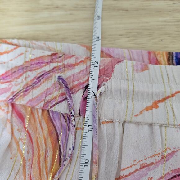 Rococo Sand Pants Womens Large Metallic Boho Drawstring Pocket Tie Dye Festival - Picture 7 of 11